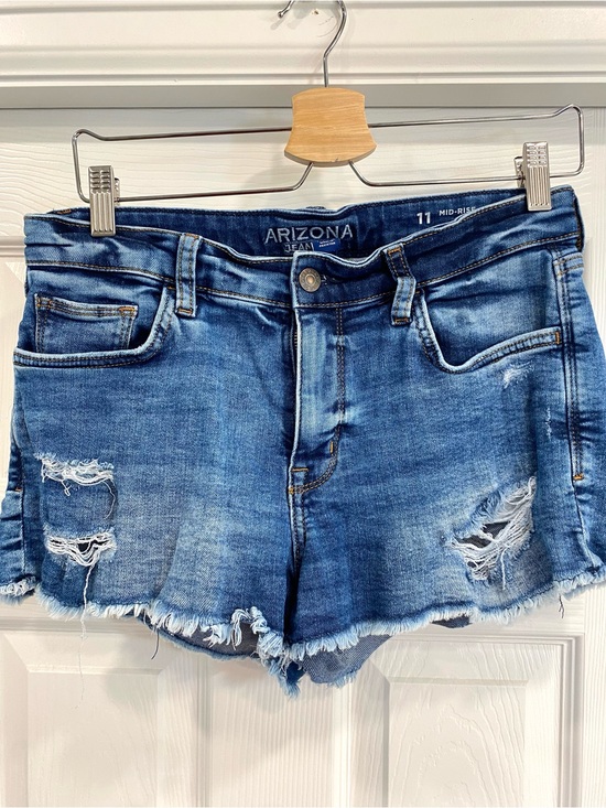 Arizona Jean Company Pants - Arizona Jean Company Distressed Blue Denim Shorts